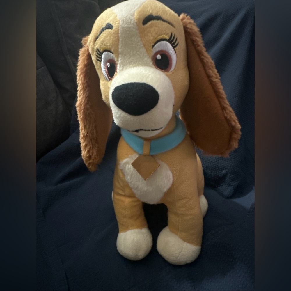 Disney Lady And The Tramp Plush 11” Stuffed Animal Toy Puppy Dog
